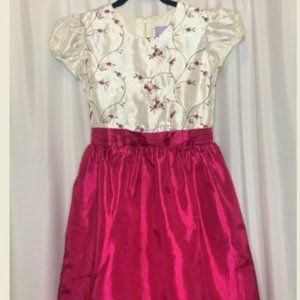 PURPLE CANDY Girls Sz16 Pink floral dress